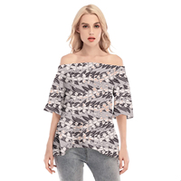 Vêtements pour femmes à manches courtes t-shirt hauts décontracté Tribal conception polynésienne imprimé fleuri chemisier et chemise grande taille Samoa