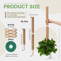 Poteau totem empilable en bois écologique résistant au vent de 12 à 16 pouces, personnalisé, pour soutenir les plantes en pot et les plantes grimpantes