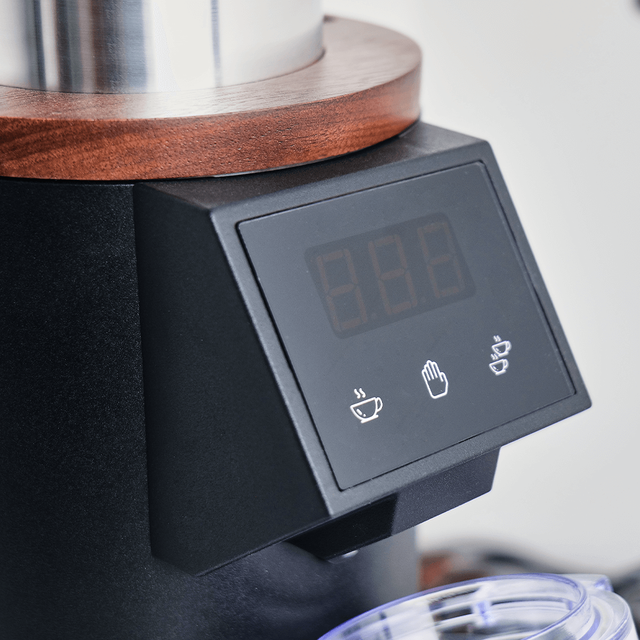 Professional DF64E Single Dose Electric Coffee Grinder Touch Screen Stainless Steel Blade for Household Hotel Use Aluminum DF64E