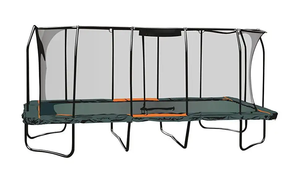 <span class=keywords><strong>Trampoline</strong></span> de fitness rectangulaire d'extérieur pour enfants avec sac à chaussures - Product Image 4