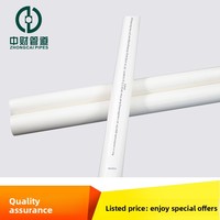 Tuyau de drainage des condensats en PVC-U rigide Zhongcai pour climatisation centralisée, diamètres extérieurs 25/32/40 mm