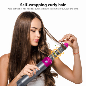 Nuevo Producto 2023, Cepillo de Aire Caliente Profesional de 1400W, Secador de Pelo de Alta Velocidad BLDC y Plancha de Pelo, Set Multiusos 5 en 1, Estilizador 5 en 1 - Product Image 5