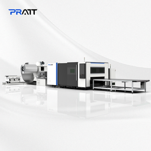 Tự động cuộn dây máy cắt laser và tấm kim loại của uncoiling san lấp mặt bằng và cắt laser tấm kim loại dây chuyền sản xuất - Product Image 2