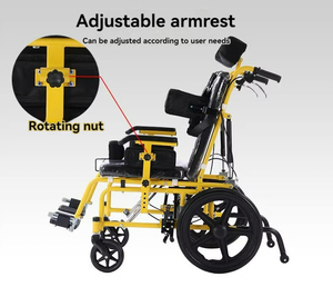 Aangepaste Handmatige Rolstoel Voor Kinderen Hersenverlamming En Gehandicapten Rolstoel Rolstoel Voor Kinderen - Product Image 3