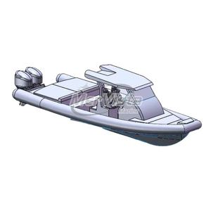 Bote Inflable de PVC/Hypalon DLRIB1050 con Doble Casco de Aluminio de 35 pies para Diversión Familiar - Product Image 2