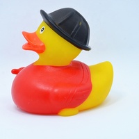 Canard de bain en PVC souple personnalisé, flottant, en plastique, en caoutchouc, pour promotion en gros