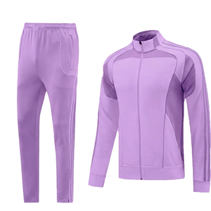 Conjunto Deportivo Magenta para Hombre, Ropa Deportiva Personalizada, Chaqueta con Cremallera y Pantalones Ajustados, Venta al Por Mayor, Traje Deportivo para Gimnasio y Entrenamiento - Product Image 6