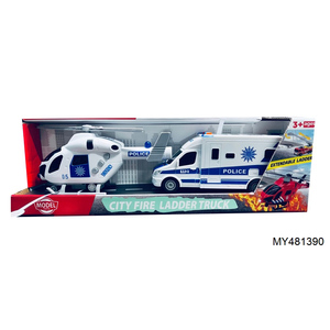Voiture <span class=keywords><strong>de</strong></span> <span class=keywords><strong>pompier</strong></span> à inertie, véhicule d'intervention d'urgence pour enfants, hélicoptère, <span class=keywords><strong>camion</strong></span> <span class=keywords><strong>de</strong></span> police, série <span class=keywords><strong>de</strong></span> jouets, avion - Product Image 4