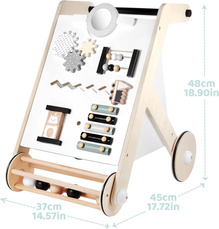 Wooden Baby Walker Adjustable Speed Push