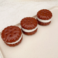 Jouet à presser en forme de biscuit de simulation, mignon, à rebond lent, sensation agréable au toucher, anti-stress, décompression, fidget, unisexe, tous âges