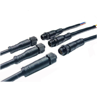Connecteurs circulaires étanches M12 6 broches mâle-femelle pour éclairage LED