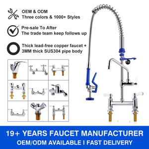 2025 mới hiện đại thương mại Nhà bếp Vòi Pull-out brass + SUS304 trước khi rửa sạch lưu vực Mixer tap với Xoay Phun bồn rửa nhà bếp Vòi - Product Image 4