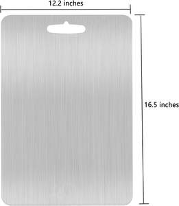 Titanium Cutting <b>Boards</b> Pure Titanium Cutting <b>Boards</b> for Kitchen Double Sided Titanium Cutting <b>Mat</b> Non Stick Chopping <b>Board</b> - Product Image 3