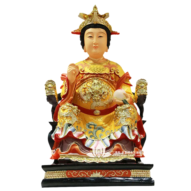 Statue de bouddha reine des neiges, décorations en résine peinte à taïwan, assise de dame dans le Hall du bouddha, article neuf