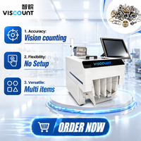 Compteur automatique multifonctionnel VisCount VST4-1 CE sans configuration pour inserts de contacts de connecteurs, film de protection pour sacs de vision haute précision