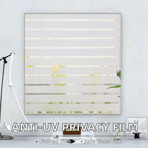 Película de Vidrio Antirrayas y Anti-UV de PVC Esmerilado de Estilo Moderno FANNA MSTW de 2 Mil, No Autoadhesiva, para Privacidad en Oficinas - Product Image 3