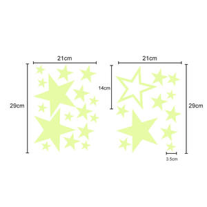 Adesivi Murali 3D Luminosi <span class=keywords><strong>per</strong></span> Camerette Bambini, Decorazione Casa, Stelle e Luna Fluorescenti, Adesivi Fai-da-Te - Product Image 5