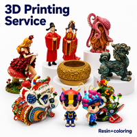 Figurines d'action en résine ABS/métal peintes sur mesure, figurines d'anime, statues imprimées en 3D, coloration, post-traitement, service d'impression 3D SLA