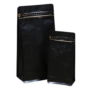 Borsa a chiusura lampo a otto lati su misura all'ingrosso con finestra sacchetti di plastica a prova di umidità per la confezione del caffè - Product Image 2