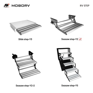 Marchepied de <span class=keywords><strong>camping</strong></span>-car MOBORV en aluminium 12V, durable, automatique/manuel, motorisé, étanche, antidérapant, capacité de charge 200 kg - Product Image 2