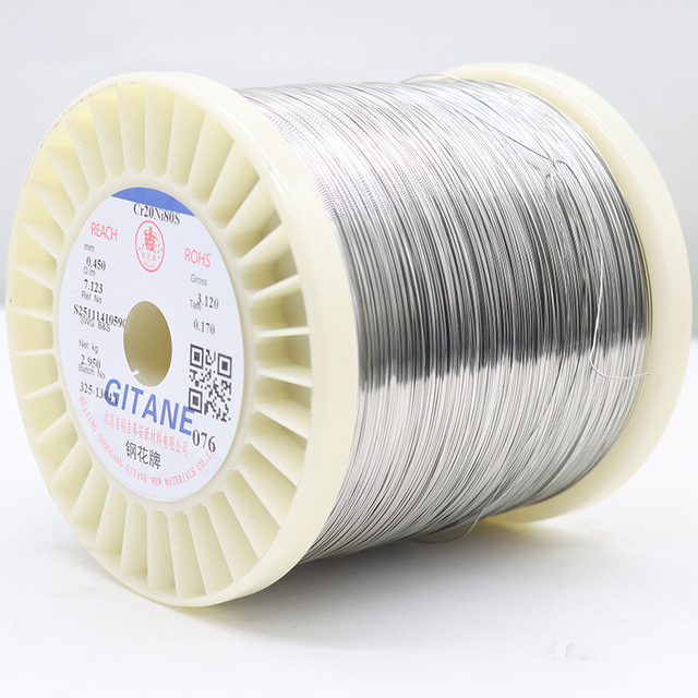 SPARK Brand Cr20Ni80S Nichrome Heating Wire 0.45mm High Resistivity Electric Resistance Alloy Wire Tensile Strength 810Mpa