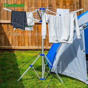 Séchoir à linge rotatif pliable en aluminium à 4 bras - Séchoir portable pour l'<span class=keywords><strong>extérieur</strong></span>, jardin et camping - Product Image 5