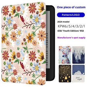 Étui de protection personnalisé en cuir véritable écologique pour Kindle Paperwhite, édition jeunesse, cadeau - Product Image 1