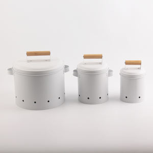 Contenedor Metálico para Almacenamiento con 3 Recipientes para Cebolla, Ajo y Patata - Product Image 4