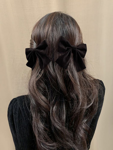 Regalo Autunnale: Fermagli per Capelli a Forma di Alligatore per Donne, Ragazze, Bambini e Neonati, Set di 2 Fiocchi in Velluto e Nastri per Capelli - Product Image 3
