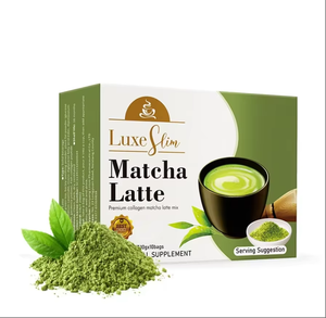Café instantáneo en caja con sabor a chocolate dulce Matcha Latte té verde en polvo sin azúcar y adelgazante con embalaje en bolsa - Product Image 1