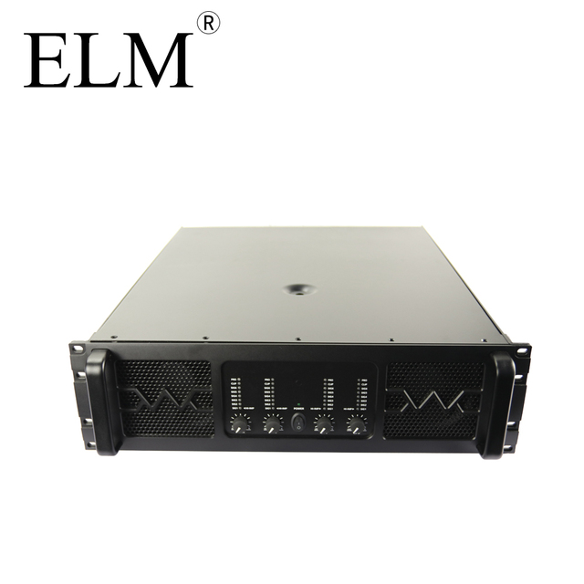 ELM 4800W Audio 3U PA 4CH Power Amplifier Karaoke Speaker Music Player Stage TG-2047 Metal