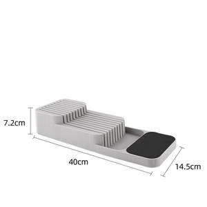 Plateau de rangement en plastique pour couverts, cuillères, fourchettes, design moderne, pour tiroir de cuisine - Product Image 2