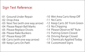 Personnalisable 270x140mm en plastique recyclé pour voiturettes de golf, marqueur de contrôle directionnel <span class=keywords><strong>et</strong></span> de circulation avec pointe - Product Image 6