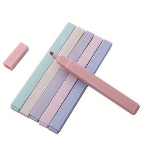 ปากกาไฮไลท์พลาสติก ABS ปลายพู่กันเฉียง 12 สี น่ารัก สีสันสดใส รับผลิตตามสั่ง ขายส่ง สำหรับใช้ในโรงเรียนและสำนักงาน - Product Image 1