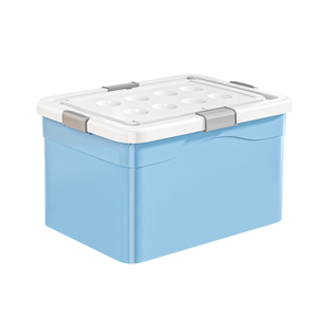 Caja de Almacenamiento de Gran Capacidad, Organizador de Plástico Extra Grueso con Tapas para Ropa, Edredones, Logística y Manejo de Mercancías en Dormitorios - Product Image 2
