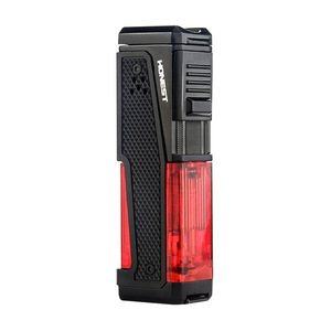 Briquet à cigares Honest au butane, coupe-vent, flamme puissante, pour accessoires de fumeur, cadeau - Product Image 5