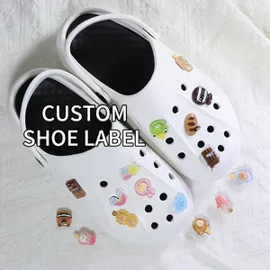 Custom personality Shoe acrylic Decoration Accessories shoe label chain Bling Charms Detachable Chains For Kids Clog