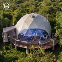 6m 8m 10m geo igloo glamping luxe extérieur pvc dôme hôtel maison géodésique dômes tente à vendre