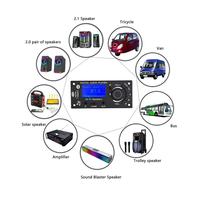 Module BT 5.0 Décodeur MP3 pour voiture Carte de circuit imprimé DC 12V Écran couleur LCD Radio FM USB TF AUX Contrôleur de volume Lecteur de musique pour haut-parleurs