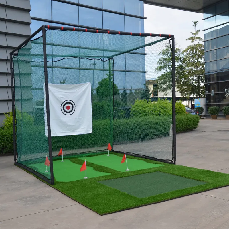 Ударная клетка для гольфа 3x3 м, кубический шланг с защитой от отскоков, тренировочная клетка, станьте популярным практическим инструментом для мастеров гольф, ударная сетка
