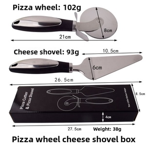 Tagliabiscotti <span class=keywords><strong>in</strong></span> Acciaio Inossidabile, Utensili per Pasticceria, Paletta per Formaggio, Spatola, Rotella Tagliapizza, Coltello Tagliapizza - Product Image 5