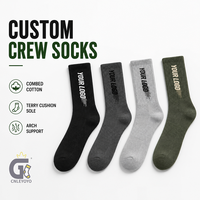 Fabricant de chaussettes de sport personnalisées avec logo OEM, vente en gros, en coton peigné, semelle rembourrée, soutien de la voûte plantaire côtelé