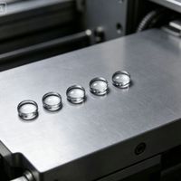 Lentille en verre laser asphérique à revêtement antireflet, collimante et focalisante, personnalisable OEM, petite taille, courte focale, diamètre 3-4 mm
