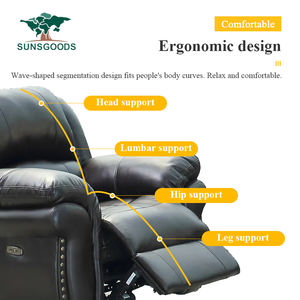 عرض رائع 1 + 2 + 3 أثاث يدوي عملي من الجلد مقاس 3 مقاعد لغرفة المعيشة - Product Image 4