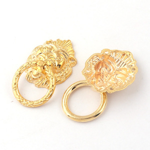 <strong>Vintage</strong> Cabinet Drop Ring Pull <strong>Knob</strong> Furniture Chinese Lion Head Shaped Metal <strong>Drawer</strong> Pull Ring Jewelry Box Decoration Handles - Product Image 6