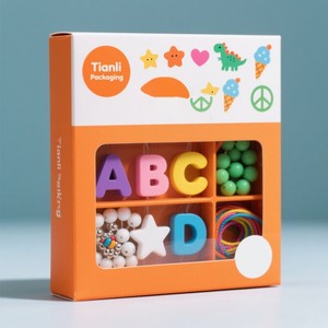 Tùy Chỉnh Bán Buôn Với Giá Thấp In Kỹ Thuật Số Hộp Đồ Chơi Với Cửa Sổ Đính Cườm Hộp Đồ Chơi Với Chèn Bóng Matte Nổi Hộp Ngà - Product Image 4