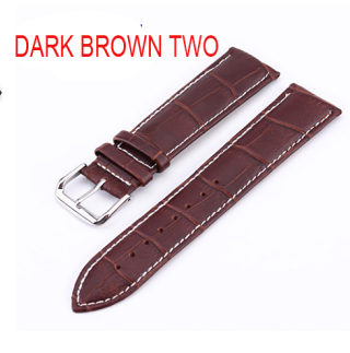 Scuro marrone due con fibbia ad ardiglione