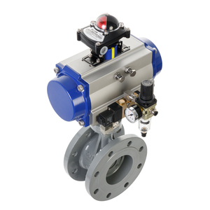 Válvula Neumática de Doble Acción Pn20 de Hierro Fundido con Brida EPDM (Electro Opcional de 4~20 mA) - Product Image 2