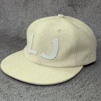 Casquette de baseball à 6 panneaux en mélange de laine (50 %) avec visière plate arrondie, broderie de lettres personnalisée, casquette strapback à visière latérale