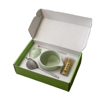 Nouvel ensemble de matcha tendance : bol à matcha, fouet en bambou, support pour fouet, cuillère en bambou, passoire à matcha